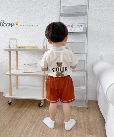 Set bộ thun hàn quốc siêu kute bé trai